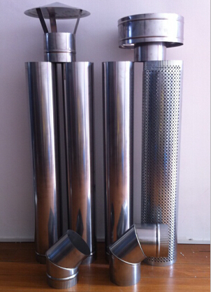 Stainless single wall chimney system
